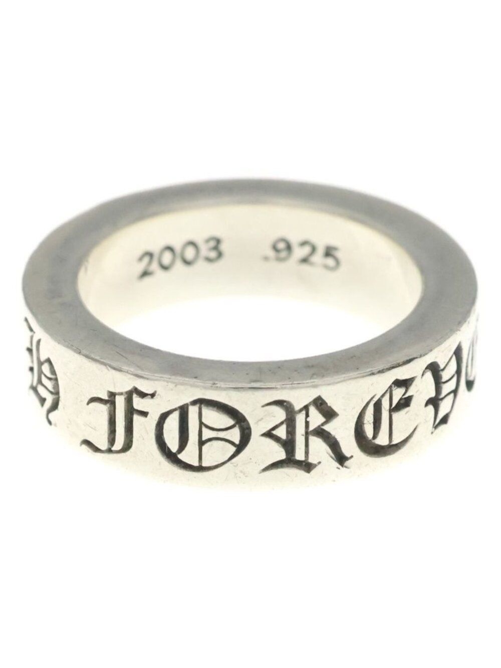 Chrome Hearts Spacer Forever Ring Silver